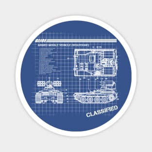 Missle Vehicle Blueprints Magnet